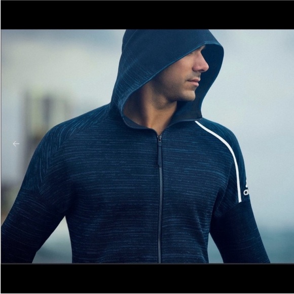 Adidas Z.N.E. Hoodie Parley in Blue Size XS - Picture 3 of 12